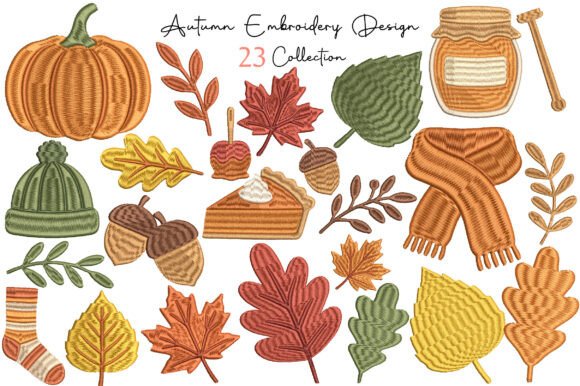 23 Autumn Fall Embroidery Design Bundle Review