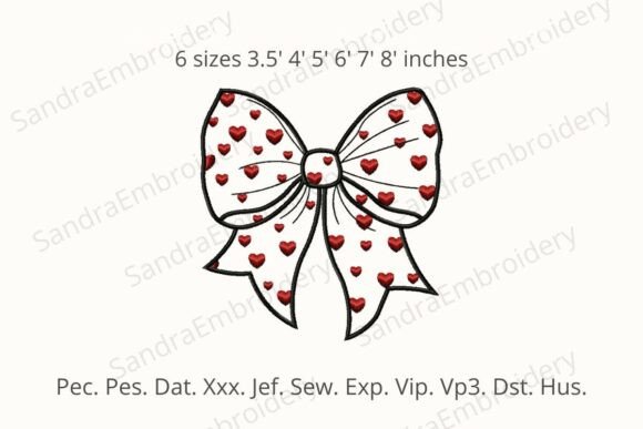Applique Bow Love Heart Embroidery Review