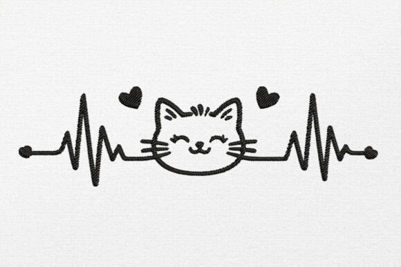 Cat Heartbeat Embroidery Design Review