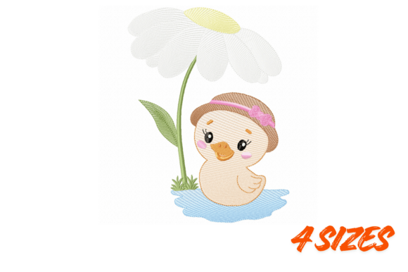 Cute Duckling Daisy Embroidery Design Review