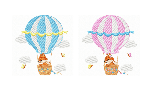 Cute Fox Hot Air Balloon Embroidery Review