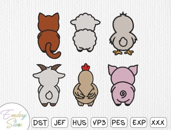 Farm Animal Back View Embroidery Review