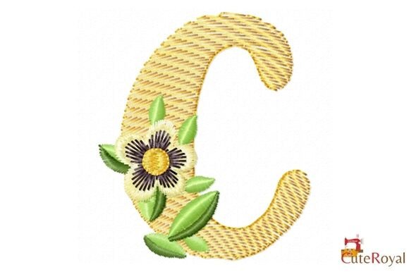 Floral Letter C Embroidery Design Review