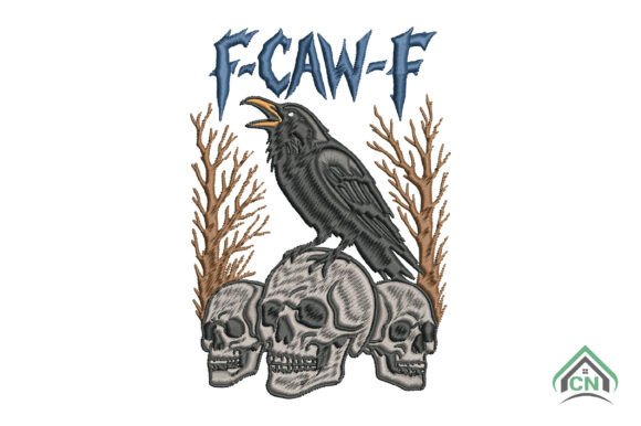 Gothic Crow Skull Embroidery Design Review