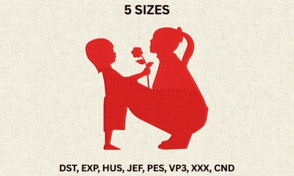 Mother Child Flower DST PES Embroidery Review