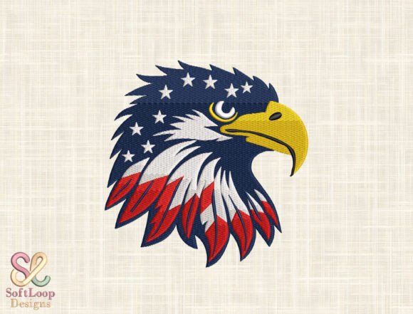 Patriotic Eagle Head Embroidery Design Review
