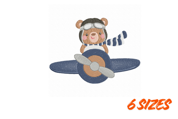 Pilot Bear Airplane Embroidery Art Review