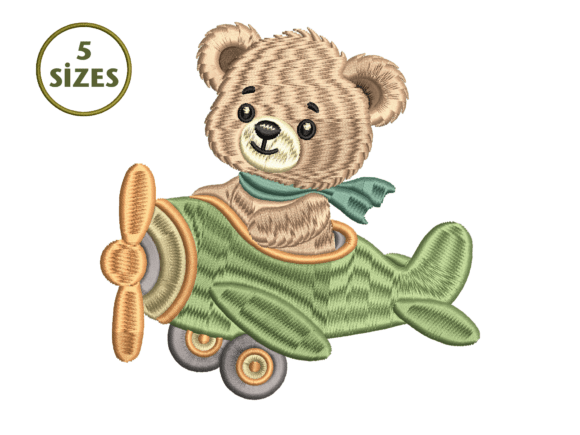 Pilot Teddy Bear Airplane Embroidery Review
