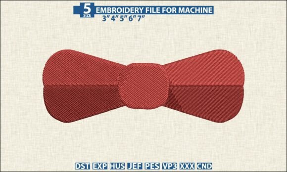 Red Bow Tie Embroidery Design Review for Real Projects
