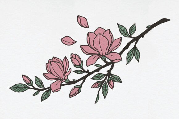 Review: Magnolia Flower Embroidery Design