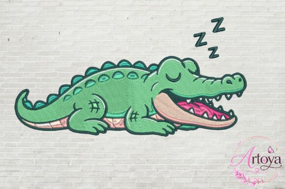 Sleeping Alligator Embroidery Design Review