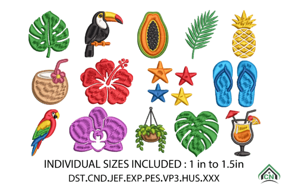 Tropical Summer Mini Embroidery Bundle Review